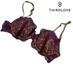 ThirdLove 32B1/2 Lace bra, EUC